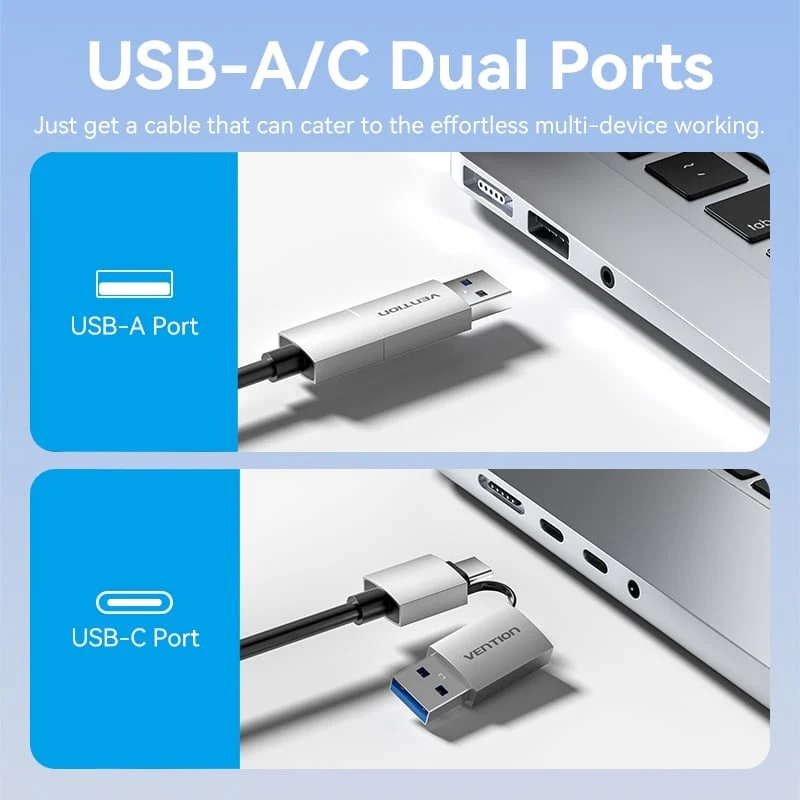 Vention USB to Dual HDMI™ MST Adapter - Image 3