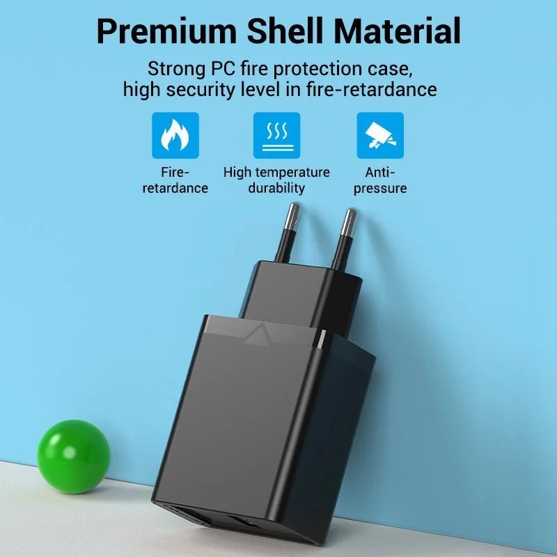 Vention 1-Port USB Wall Charger 22.5W EU-Plug - Image 9