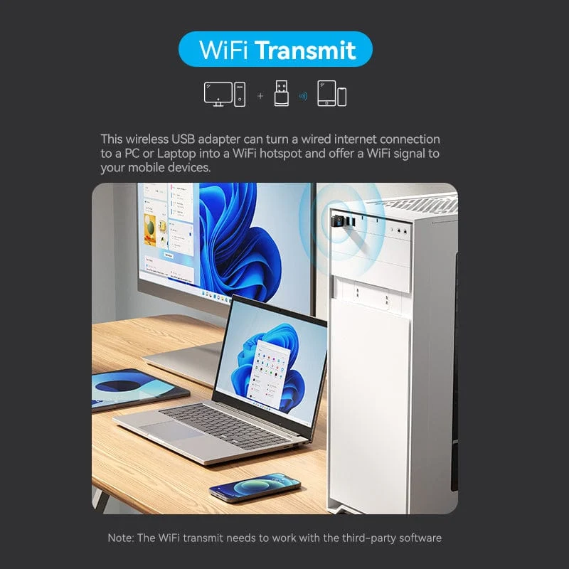 Vention USB Wi-Fi Adapter - Image 4