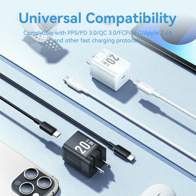 Vention 1-Port USB-C GaN Charger (20W) with USB-C to USB-C Cable (1M) US Plug - Image 14
