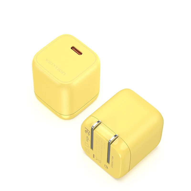 Vention 1-port USB-C GaN Charger(30W) US-Plug White - Image 4
