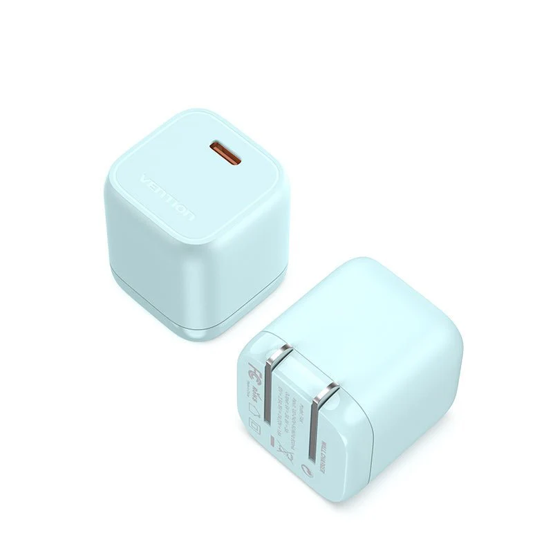 Vention 1-port USB-C GaN Charger(30W) US-Plug White - Image 5