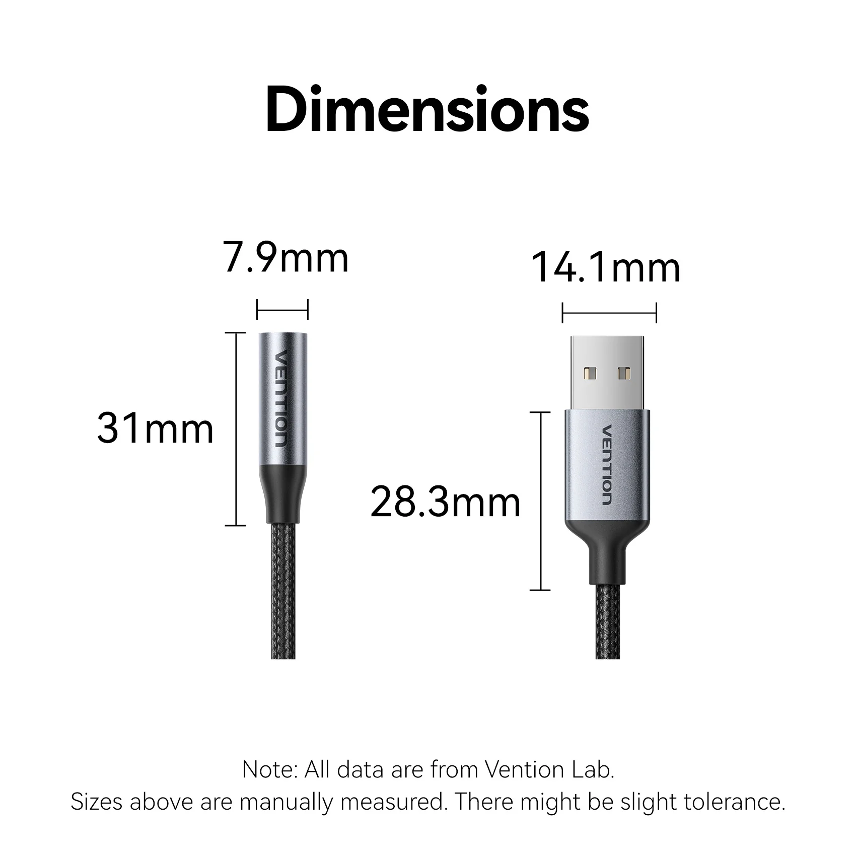 Vention 1-Port USB External Sound Card 0.25M Gray - Image 10
