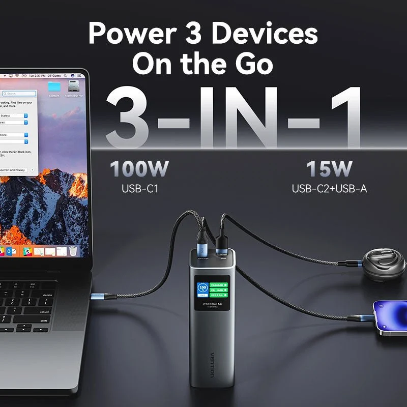 Vention 27000mAh Power Bank 140W - Image 14