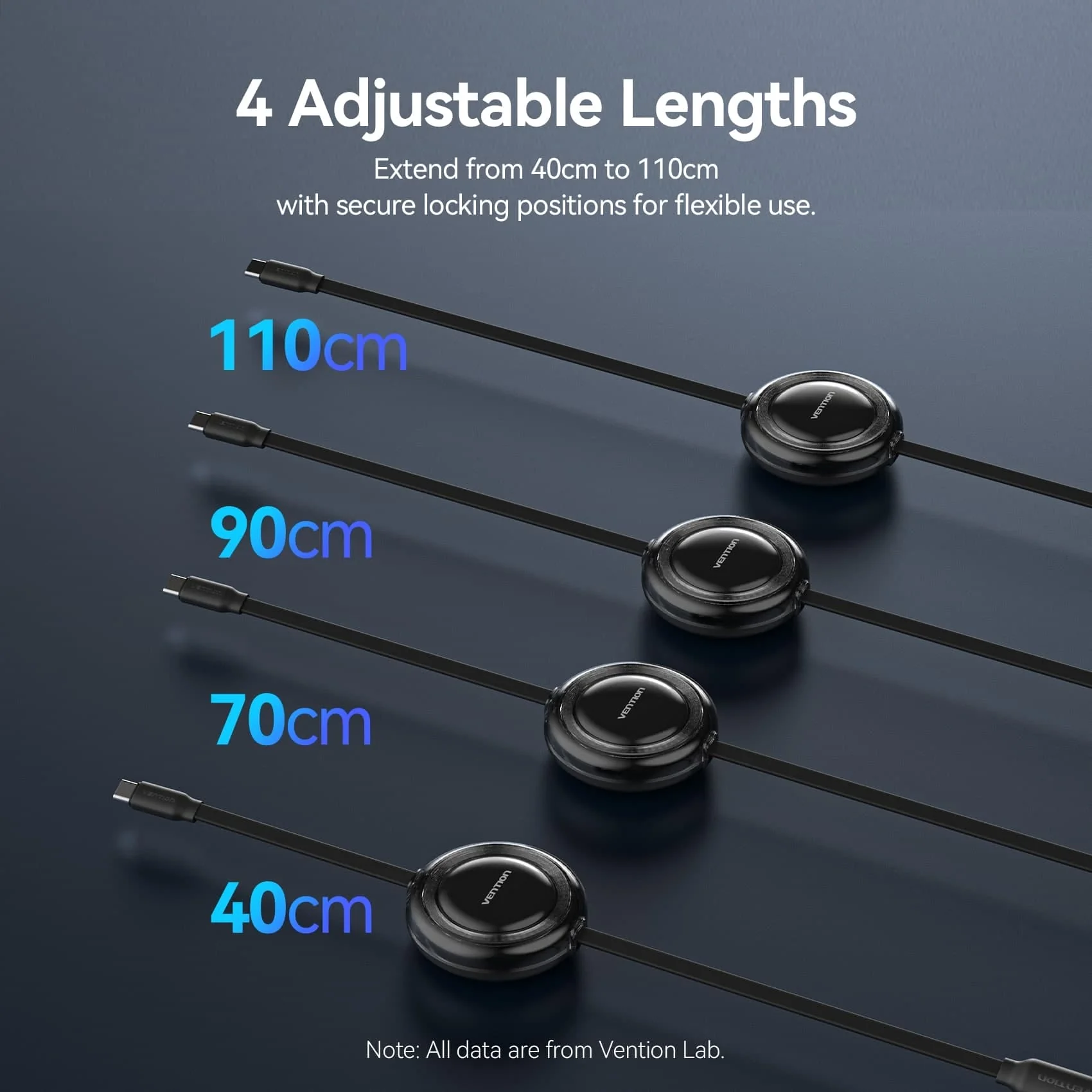 Vention 3-in-1 USB 2.0 Retractable Charging Cable - Image 10