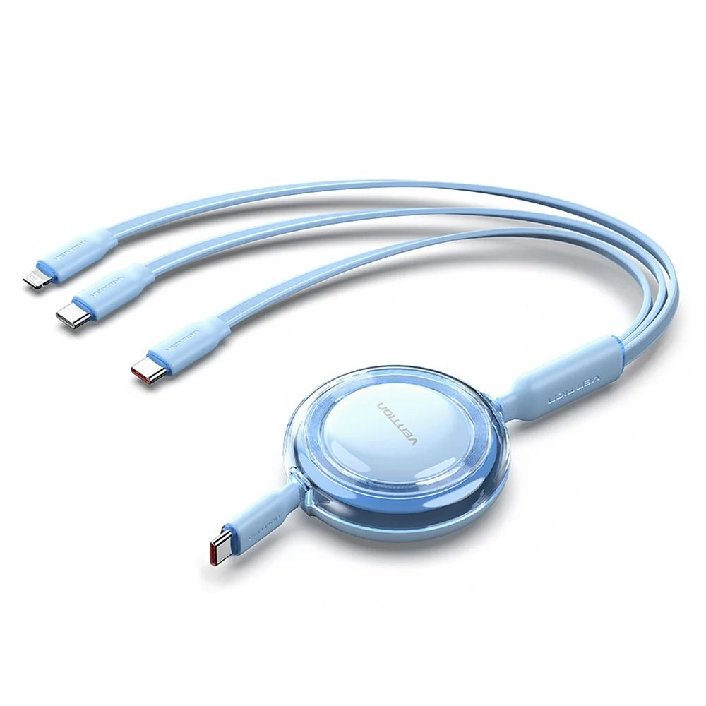 Vention 3-in-1 USB 2.0 Retractable Charging Cable - Image 2