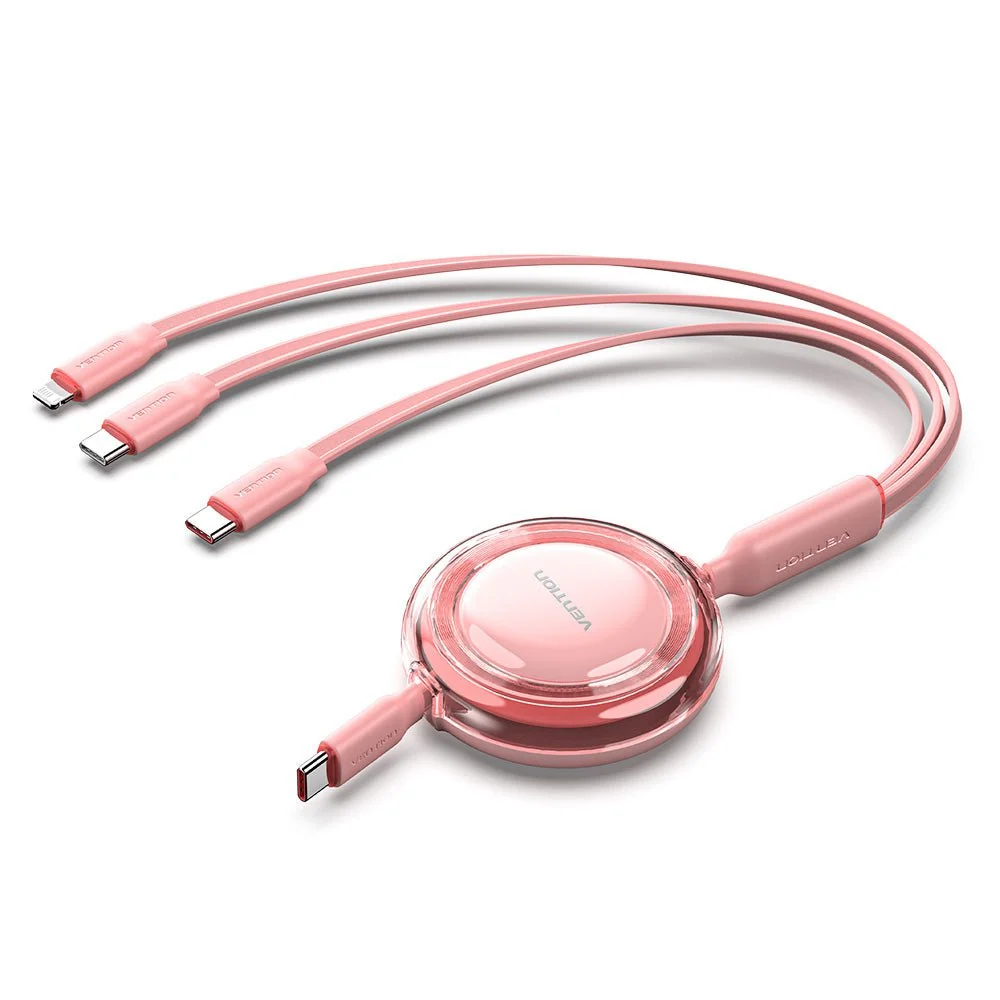 Vention 3-in-1 USB 2.0 Retractable Charging Cable - Image 4