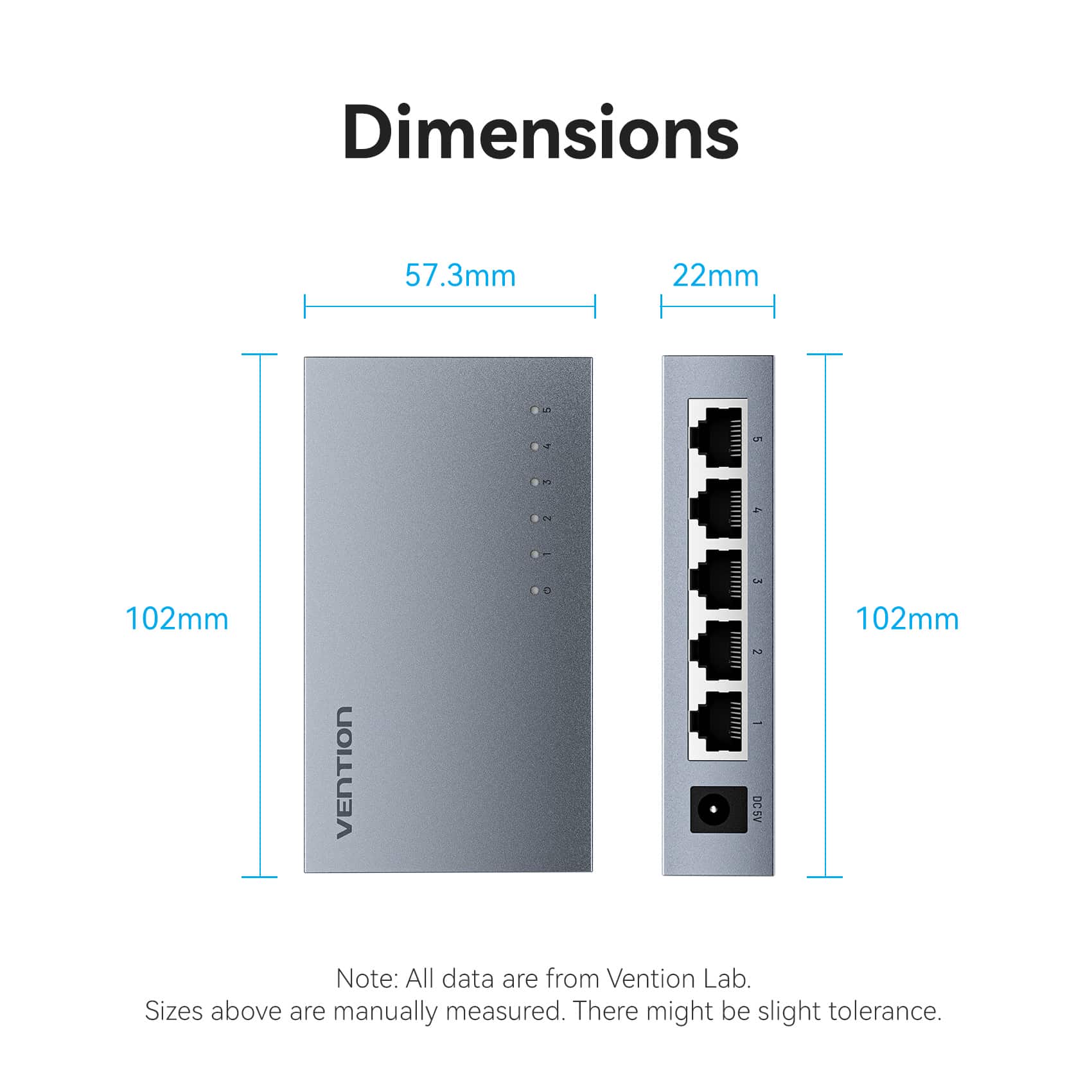 Vention 5-Port 100Mbps Ethernet Switch - Image 14