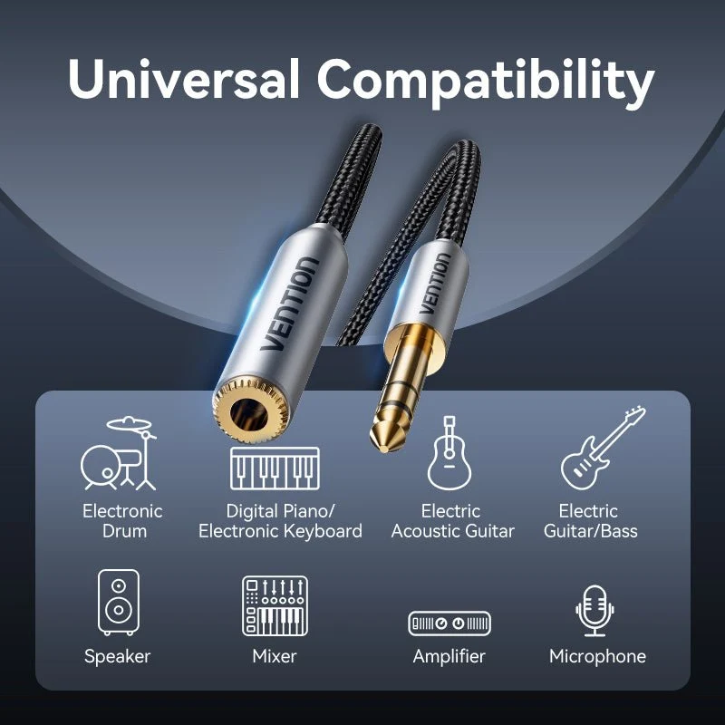 Vention 6.35mm Male to Female Audio Cable - Image 10