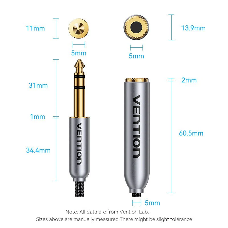 Vention 6.35mm Male to Female Audio Cable - Image 13