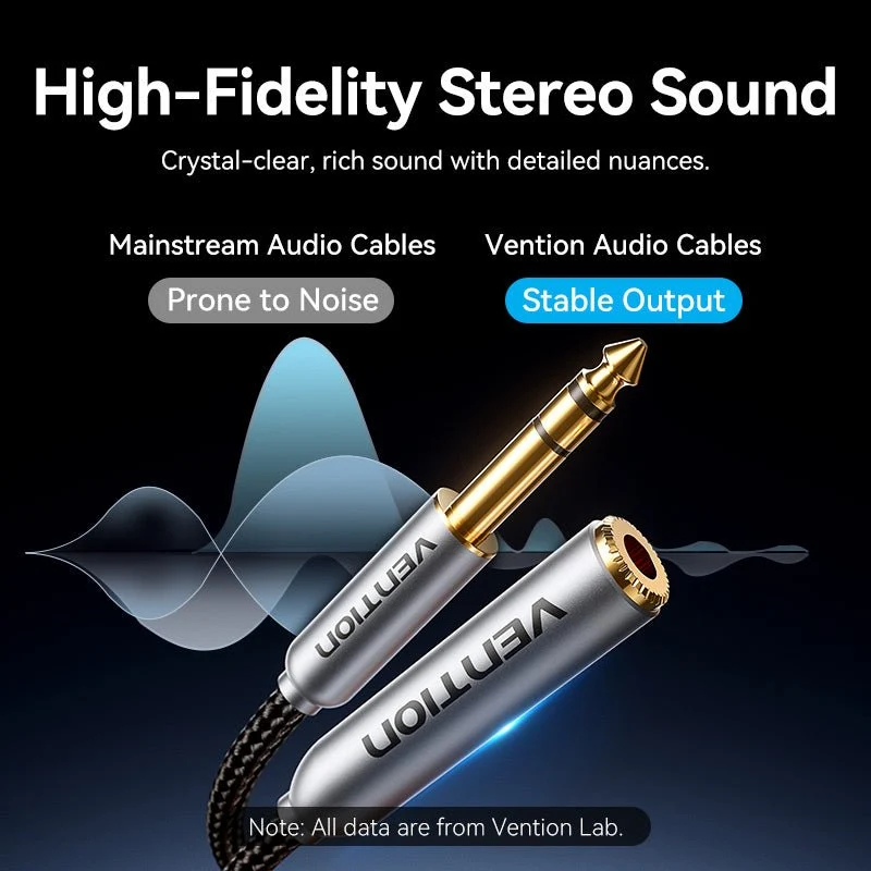 Vention 6.35mm Male to Female Audio Cable - Image 3