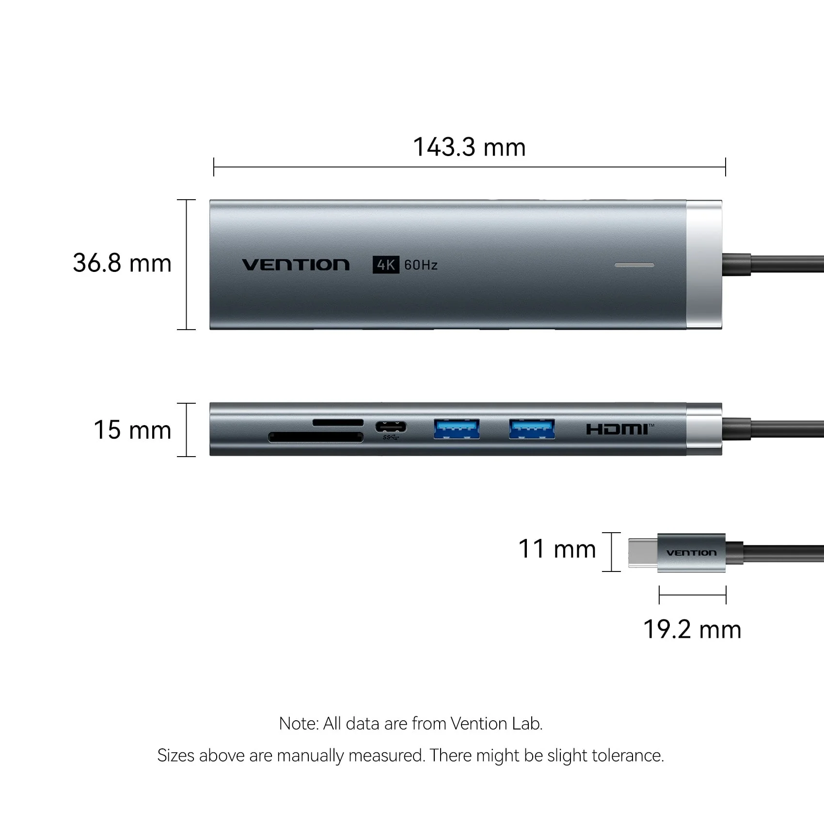 Vention 7-in-1 USB-C Docking Station - Image 14