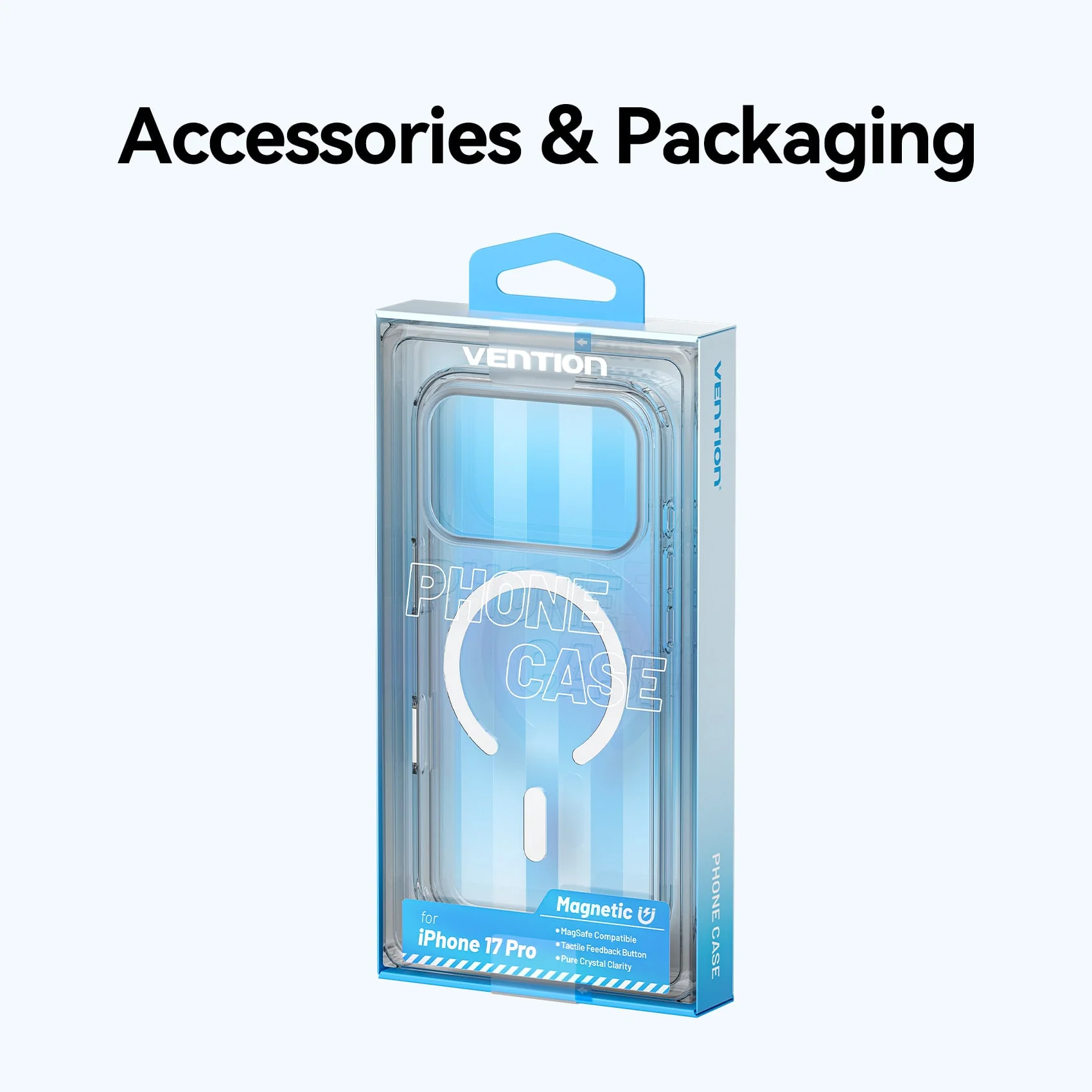 Vention Concise Impact Case for iPhone 17 with MagSafe Transparent - Image 15