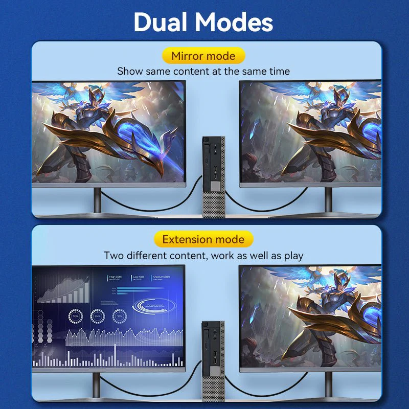 Vention cotton Braided 4K DP Male to HDMI-A Male HD Cable - Image 14