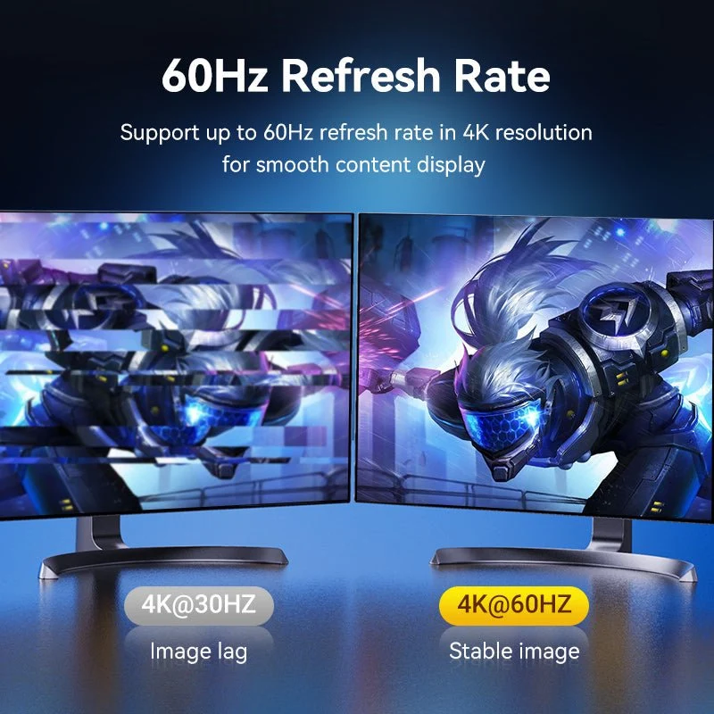 Vention cotton Braided 4K DP Male to HDMI-A Male HD Cable - Image 4