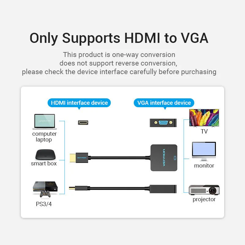 Vention HDMI™ to VGA Converter Black - Image 7