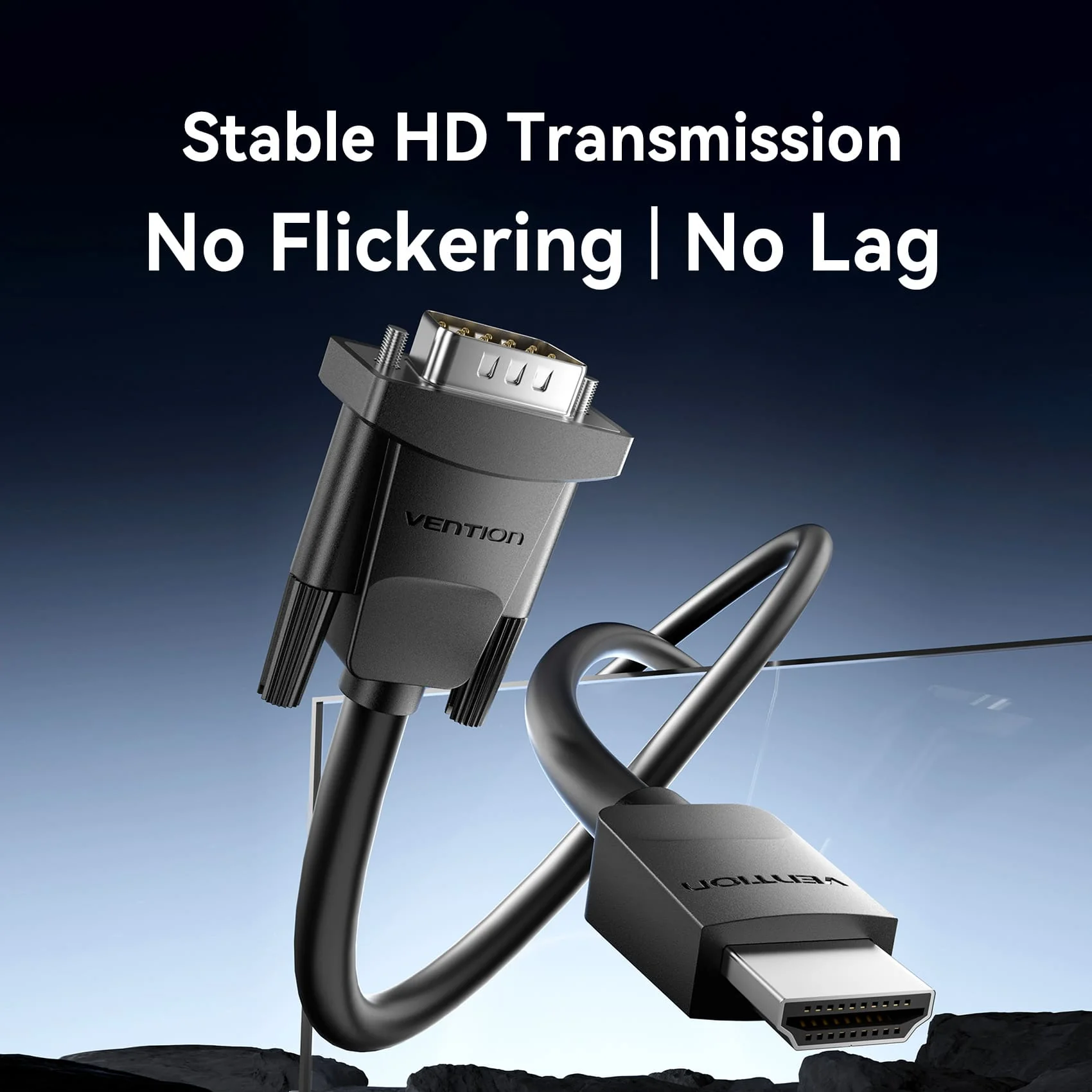 Vention HDMI™-A Male to VGA Male HD Cable Black - Image 2