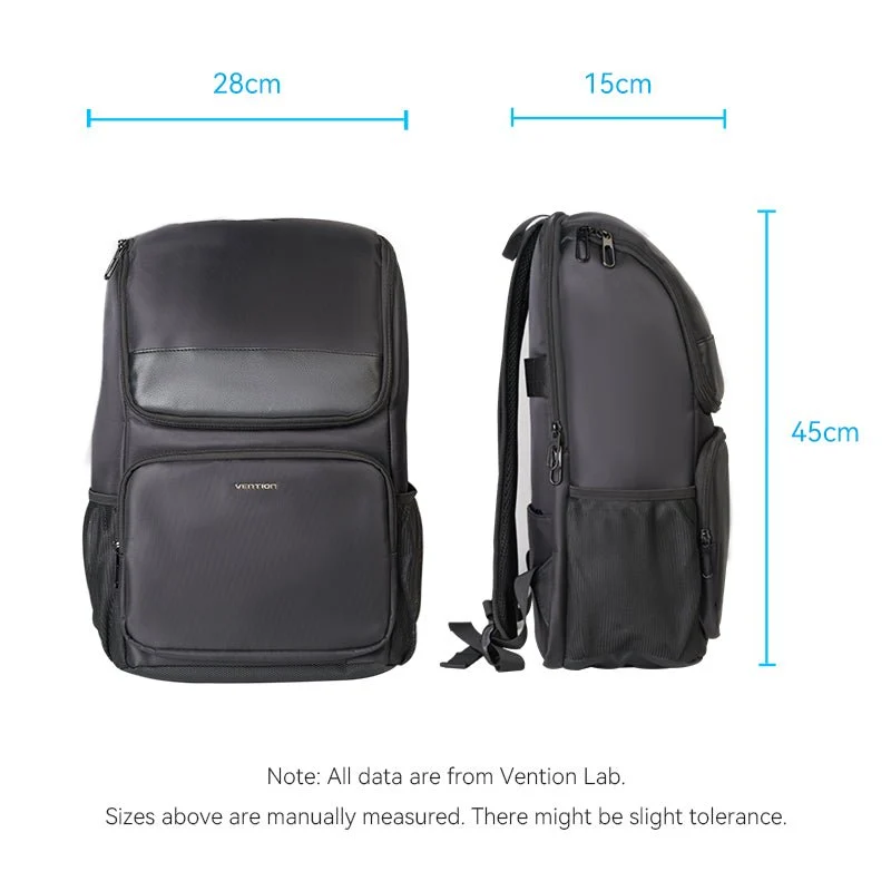 Vention Laptop Backpack (45cm x 28cm x 15cm) Black - Image 10