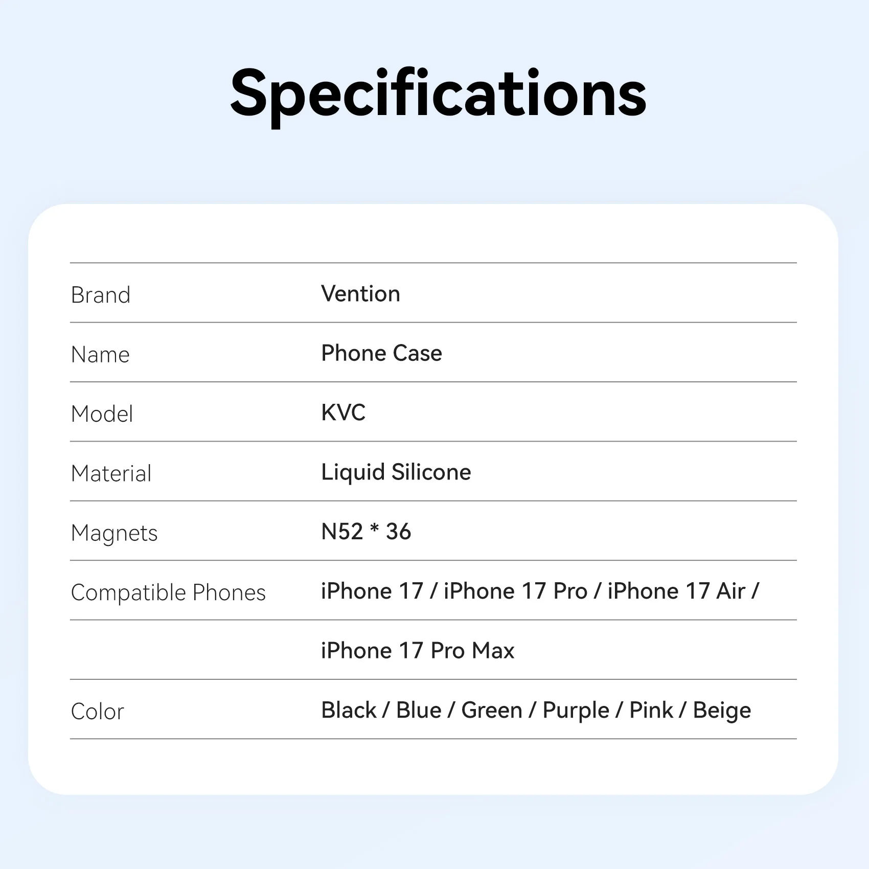 Vention Liquid Silicone Case for iPhone 17 Pro with MagSafe - Image 14