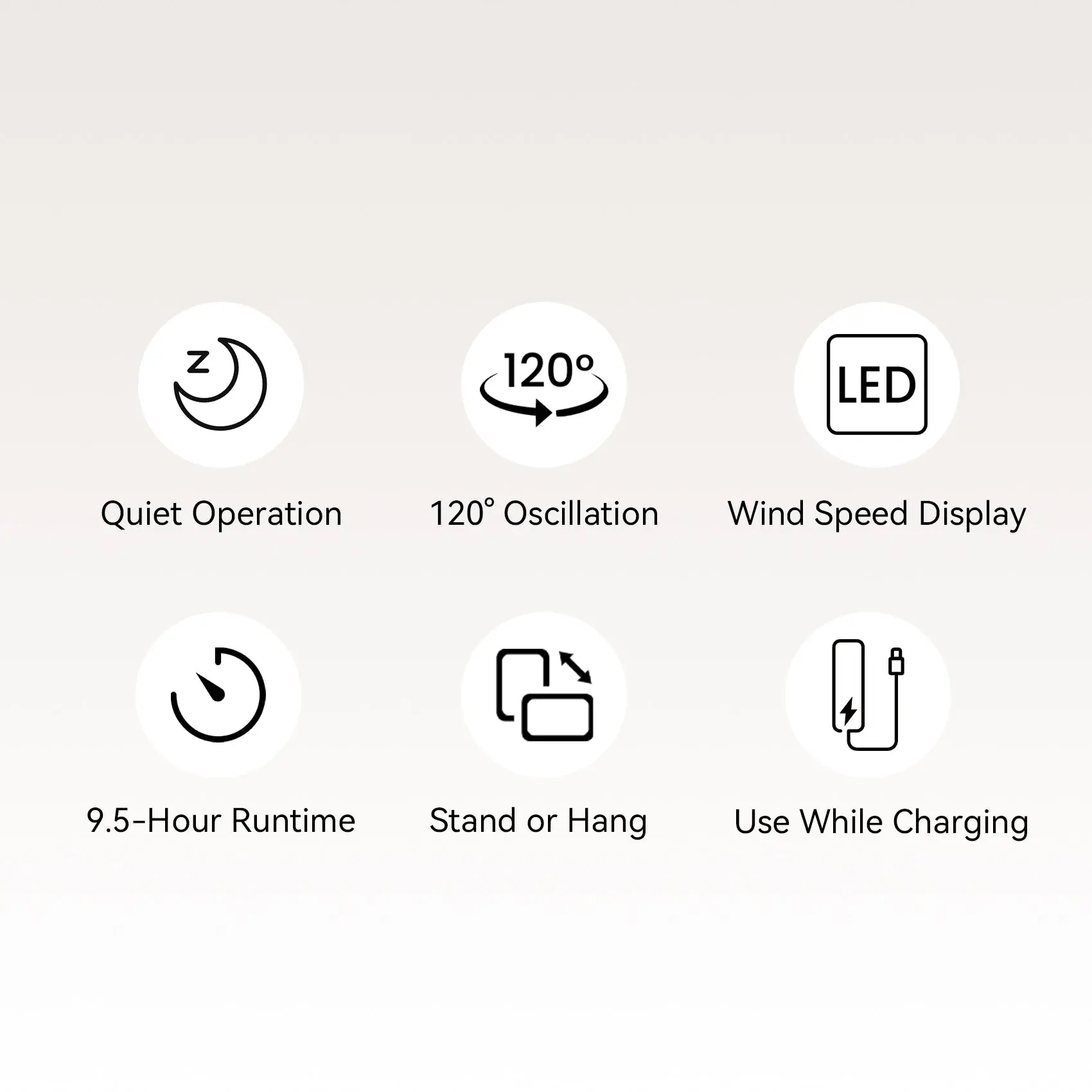 Vention lite 01 Desktop Air Circulation Fan - Image 4