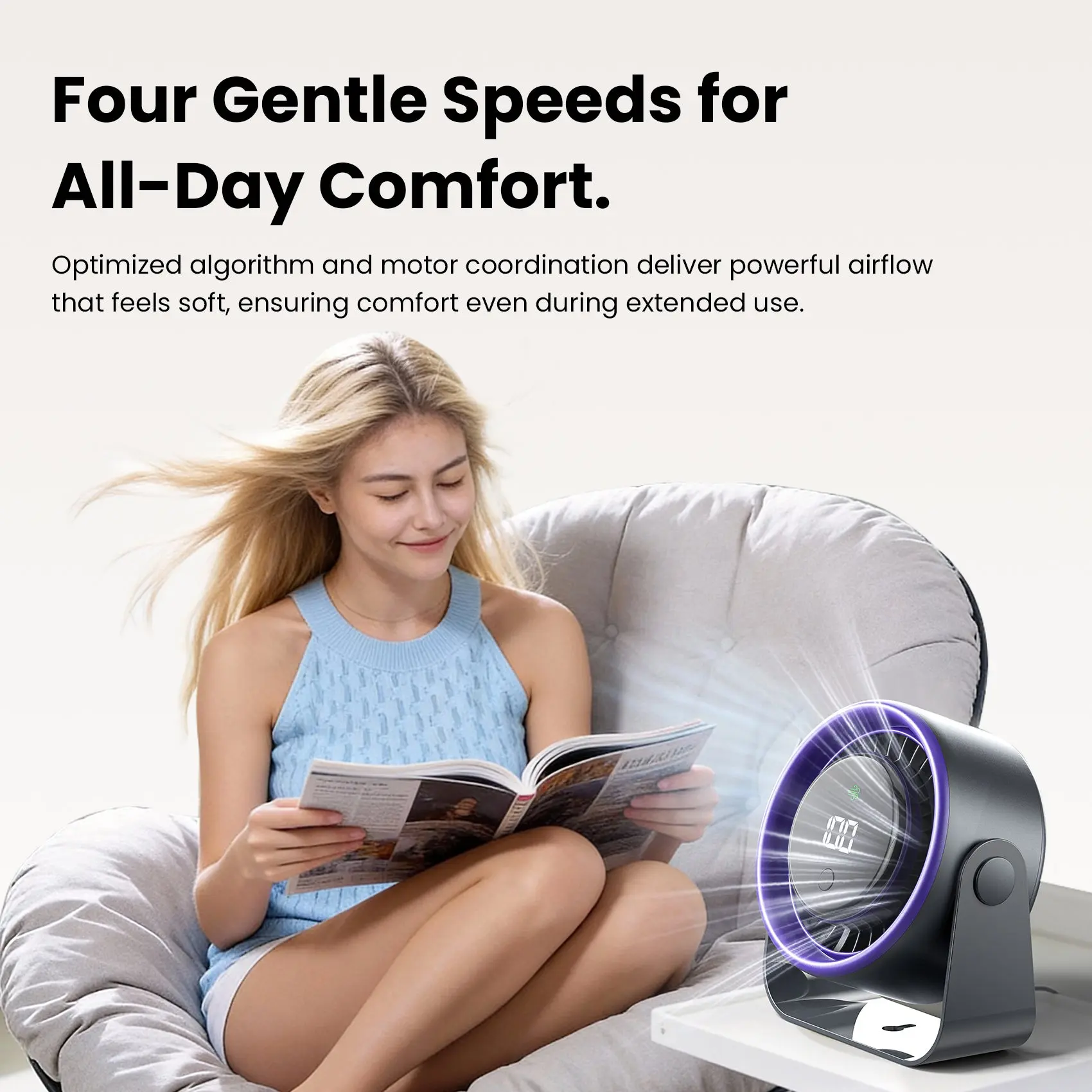 Vention lite 01 Desktop Air Circulation Fan - Image 5
