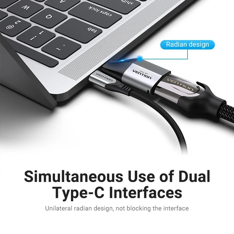 Vention type-C to HDMI Adapter Gray Aluminum Alloy Type - Image 3