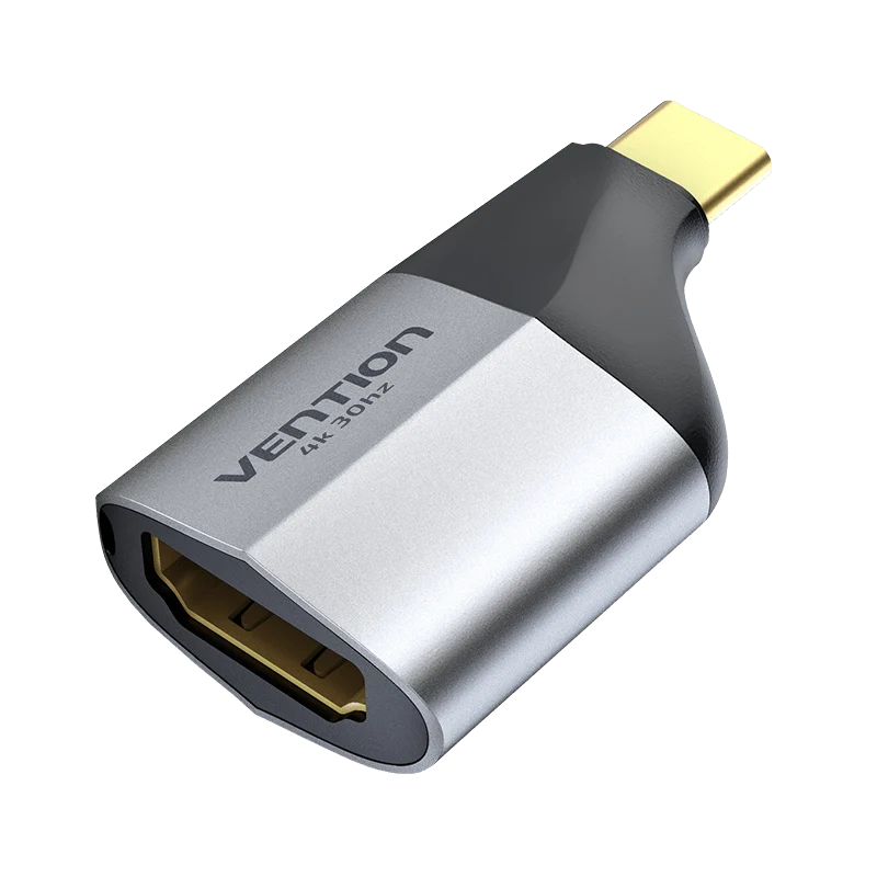 Vention type-C to HDMI Adapter Gray Aluminum Alloy Type - Image 4
