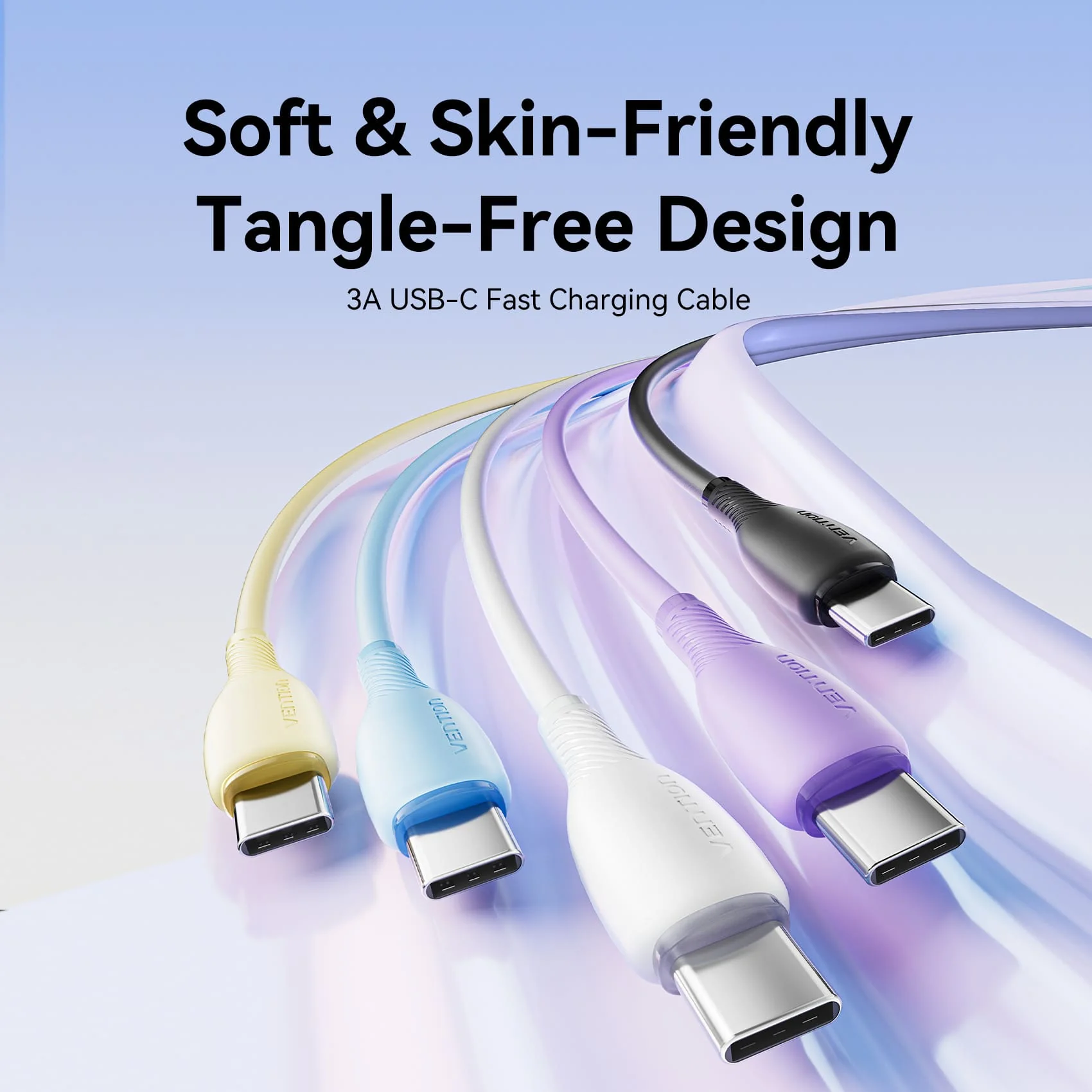Vention USB 2.0 A Male to C Male 3A Cable PVC Type - Image 6
