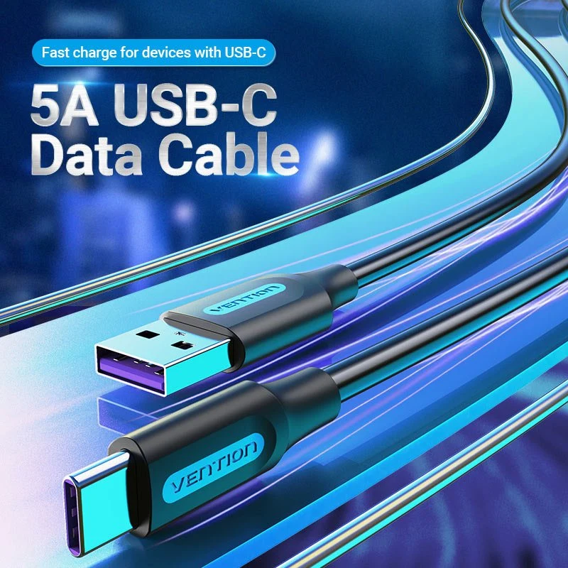Vention USB 2.0 A Male to C Male 5A Cable PVC Type - Image 2