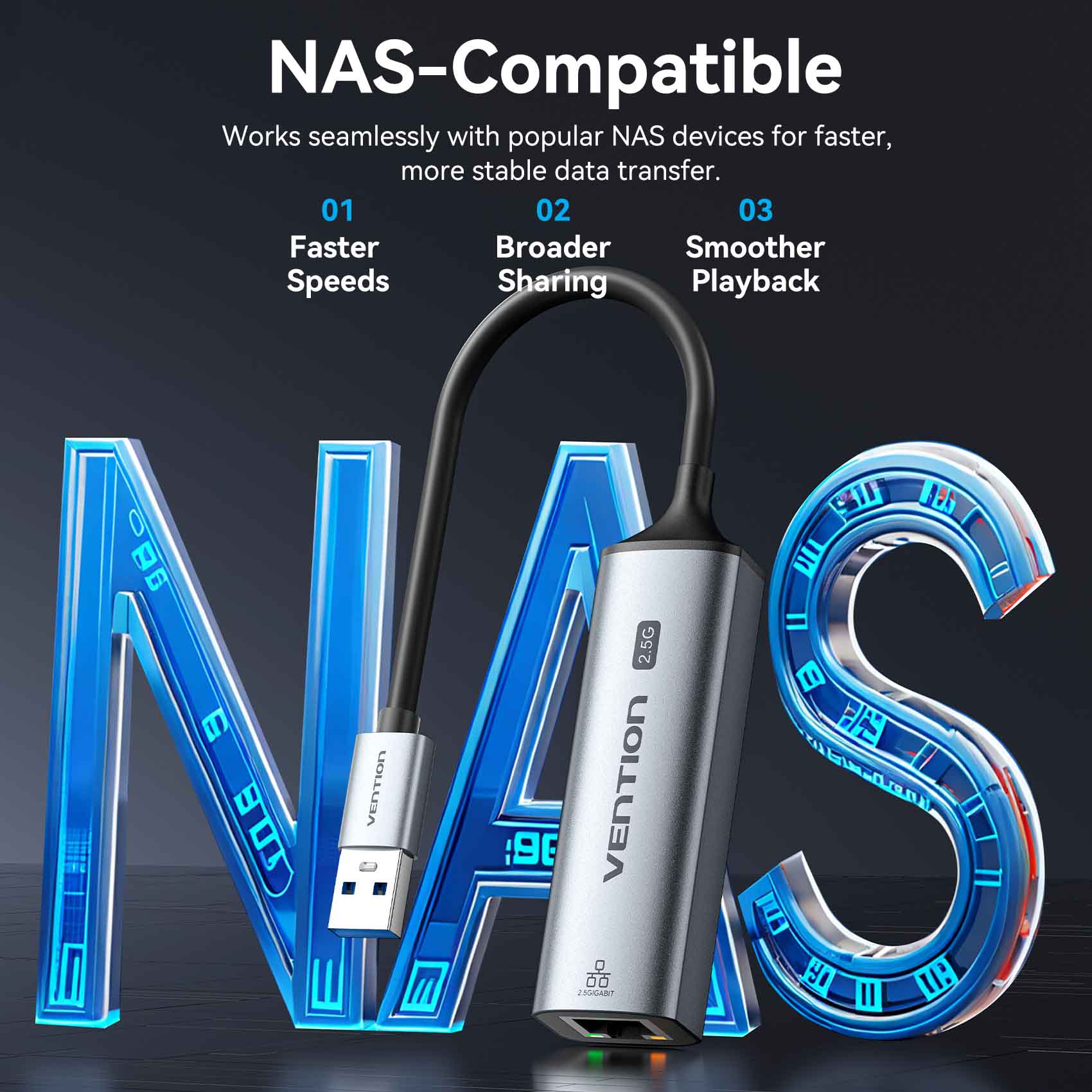Vention USB-A to 2.5G Ethernet Adapter - Image 11