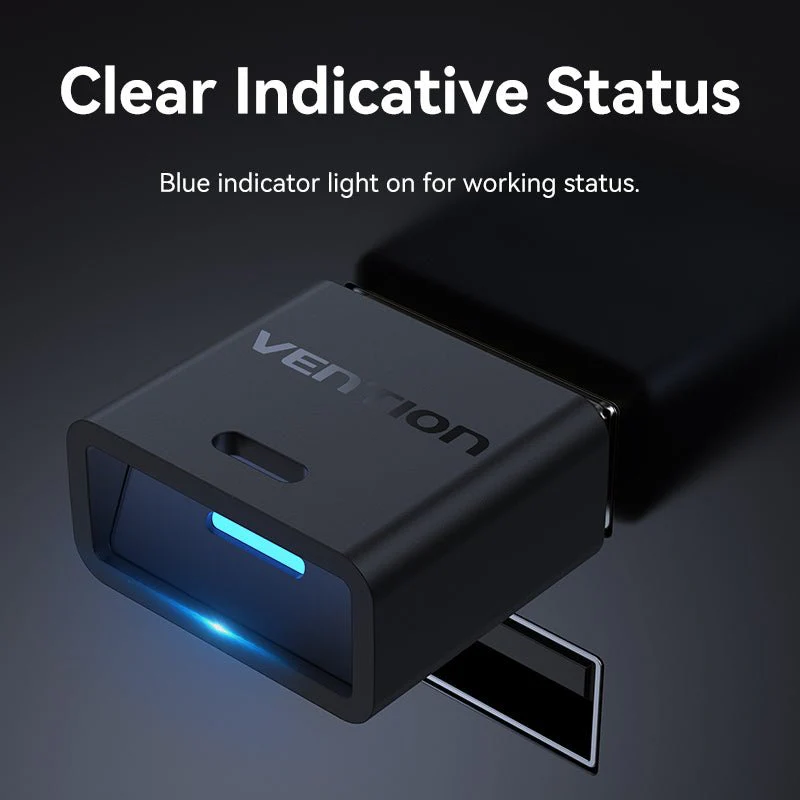 Vention USB Bluetooth 5.3 Adapter Black Mini Type - Image 9