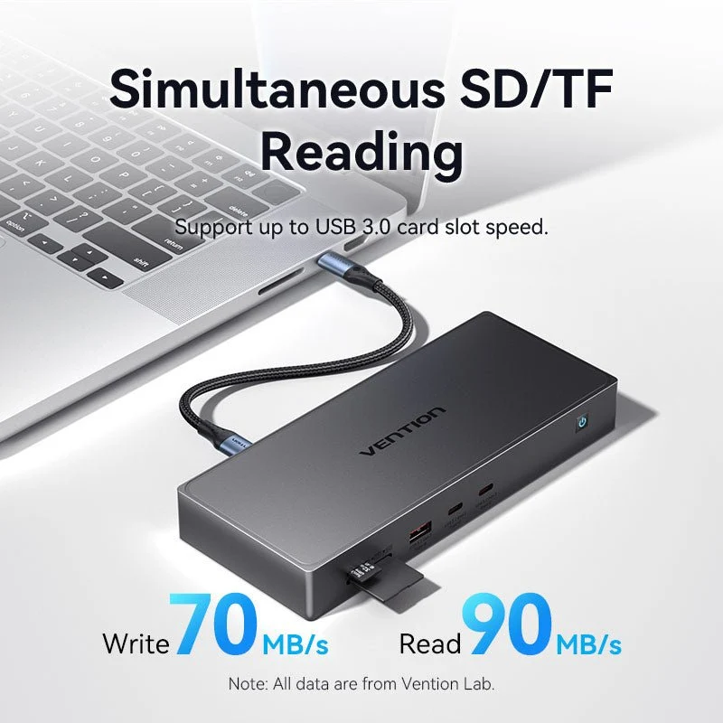 Vention 11-in-1 USB-C DisplayLink Docking Station - Image 11
