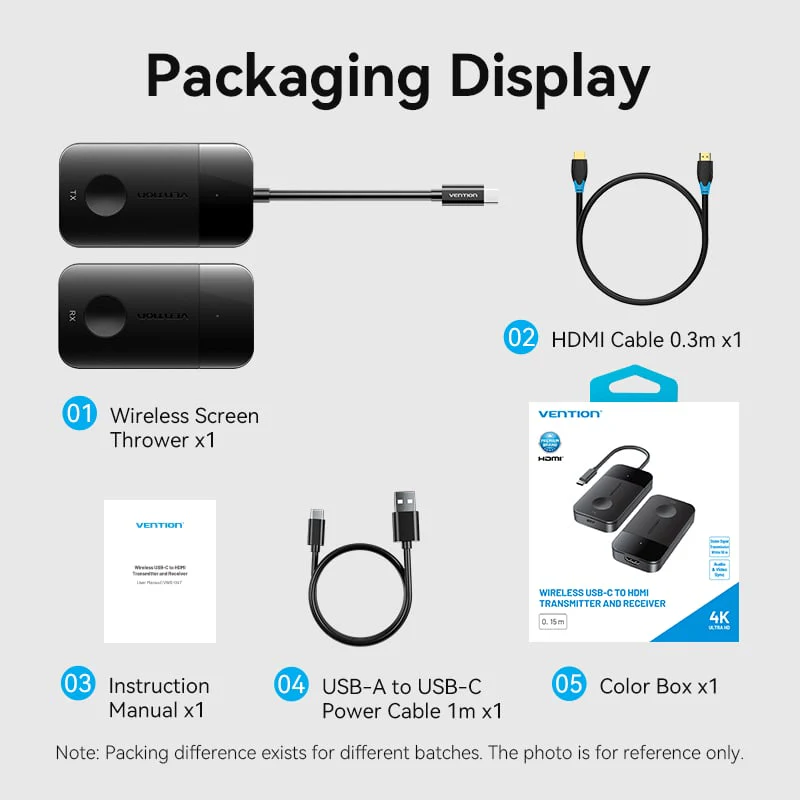 Vention Wireless USB-C to HDMI™ Transmitter and Receiver - Image 18