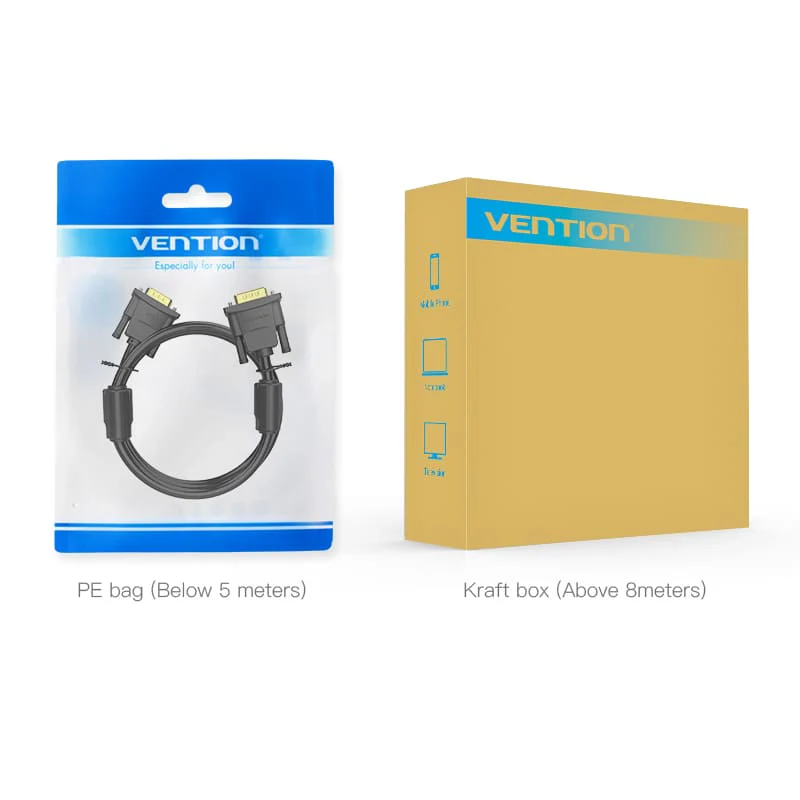 Vention VGA(3+9) Male to Male Cable 8M Black - Image 12