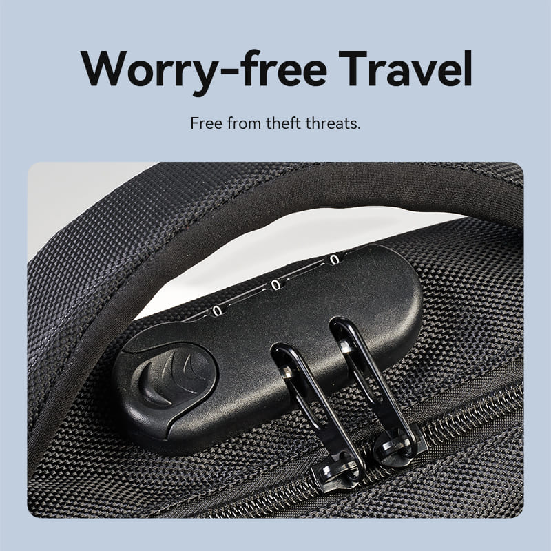 Vention Water-Repellent Laptop Backpack Black - Image 3