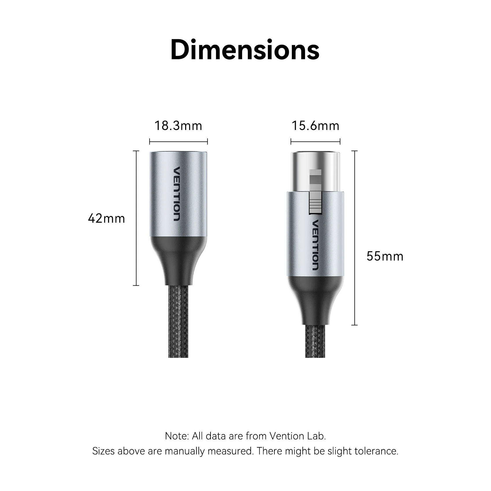 Vention XLR Male to XLR Female Microphone Cable - Image 11