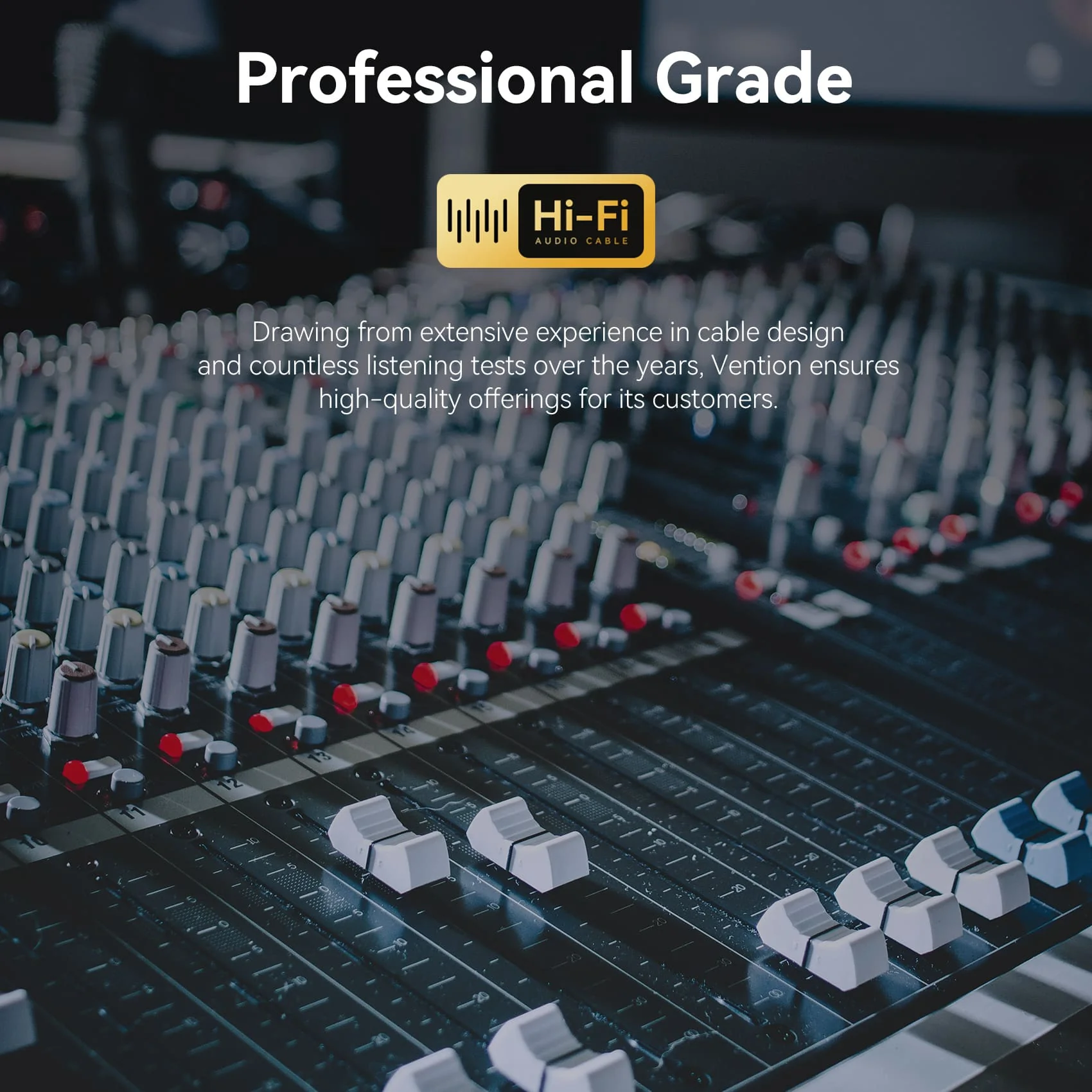 Vention XLR Male to XLR Female Microphone Cable (Hi-Fi) - Image 4