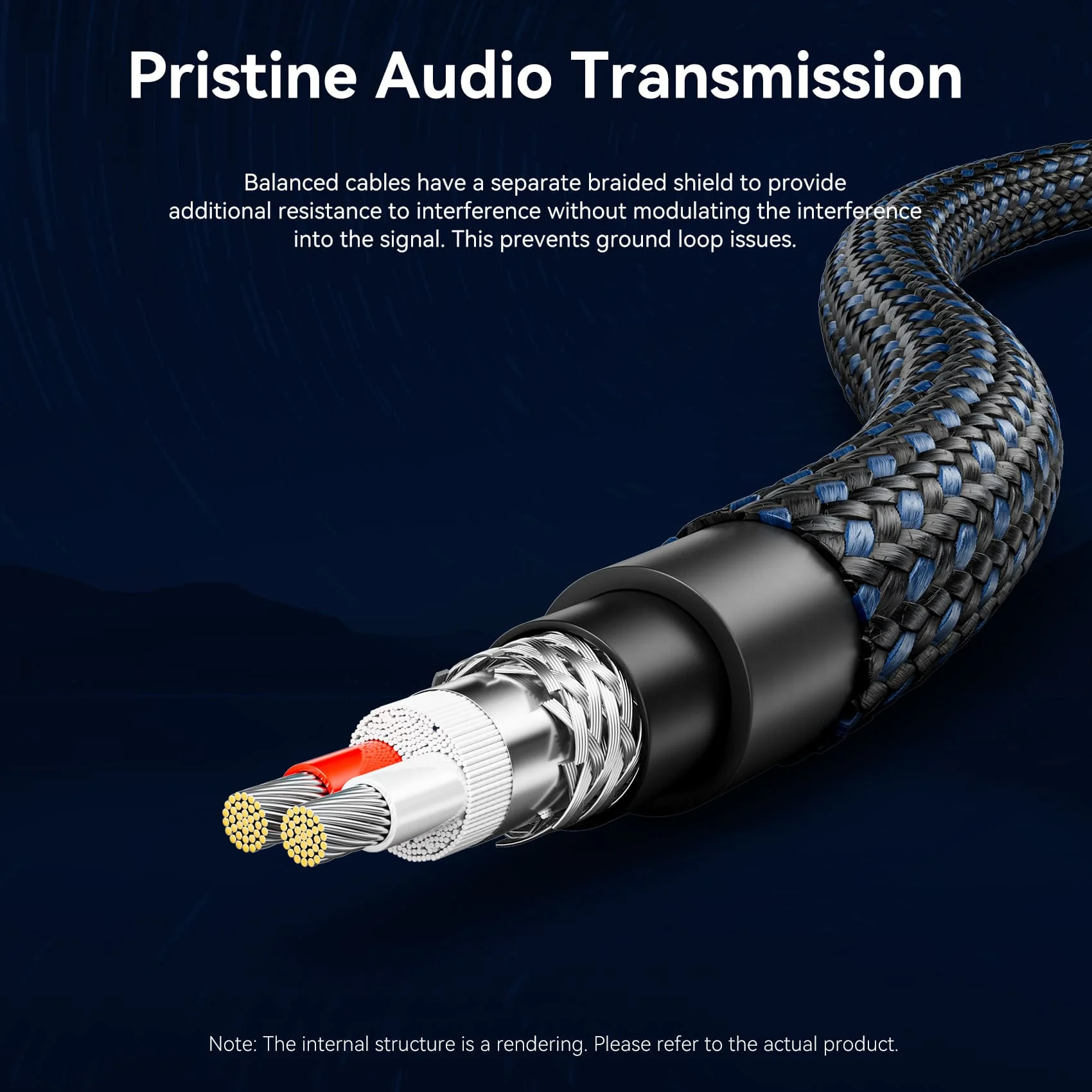 Vention XLR Male to XLR Female Microphone Cable (Hi-Fi) - Image 5